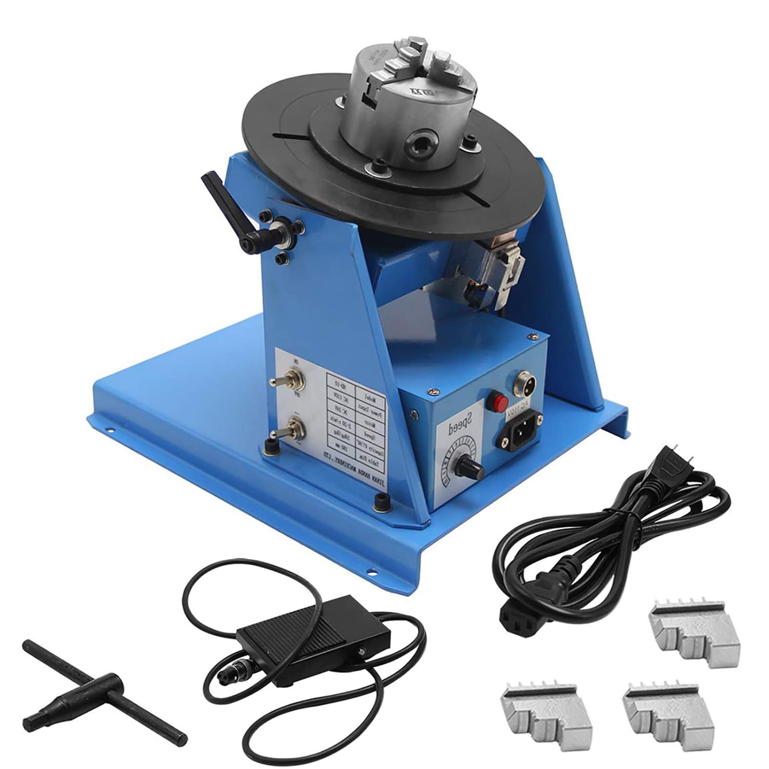 Yxyljoz Welding Positioner Rotary Turntable 180Mm With 65Mm Chuck (10Kg) For Cutting, Grinding, Assembly And Seam Welding Applications