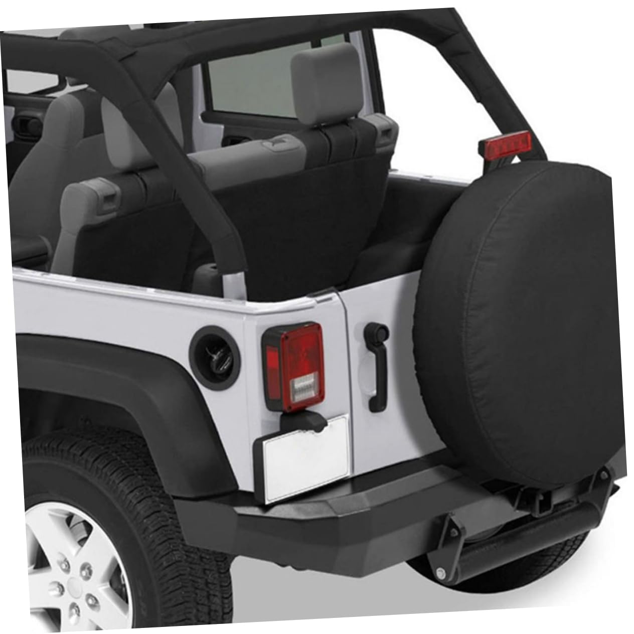 2 Pezzi Copriruota di Scorta in Pvc Nero, Clip a Sgancio Rapido e Bordo Elastico, Protezione UV per Camper e Auto