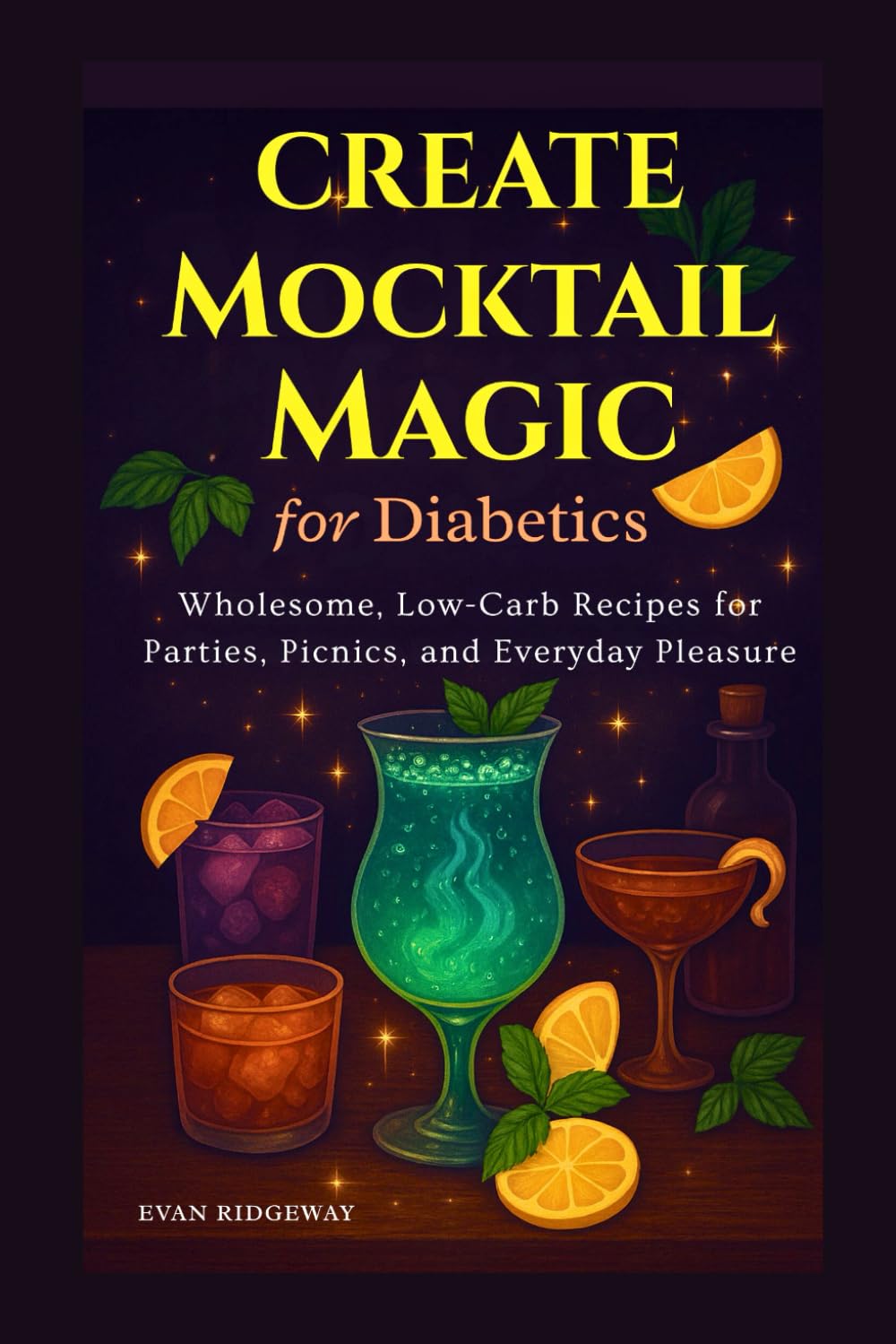 Create Mocktail Magic for Diabetics: Wholesome, Low-Carb Recipes for Parties, Picnics, and Everyday Pleasure (Color Edition)