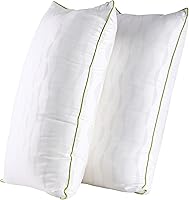 HKYLRAN King Size Bed Pillows Set of 2 - Adjustable Zipper Cooling Hotel Quality Down Alternative Fill for Supportive Sleep