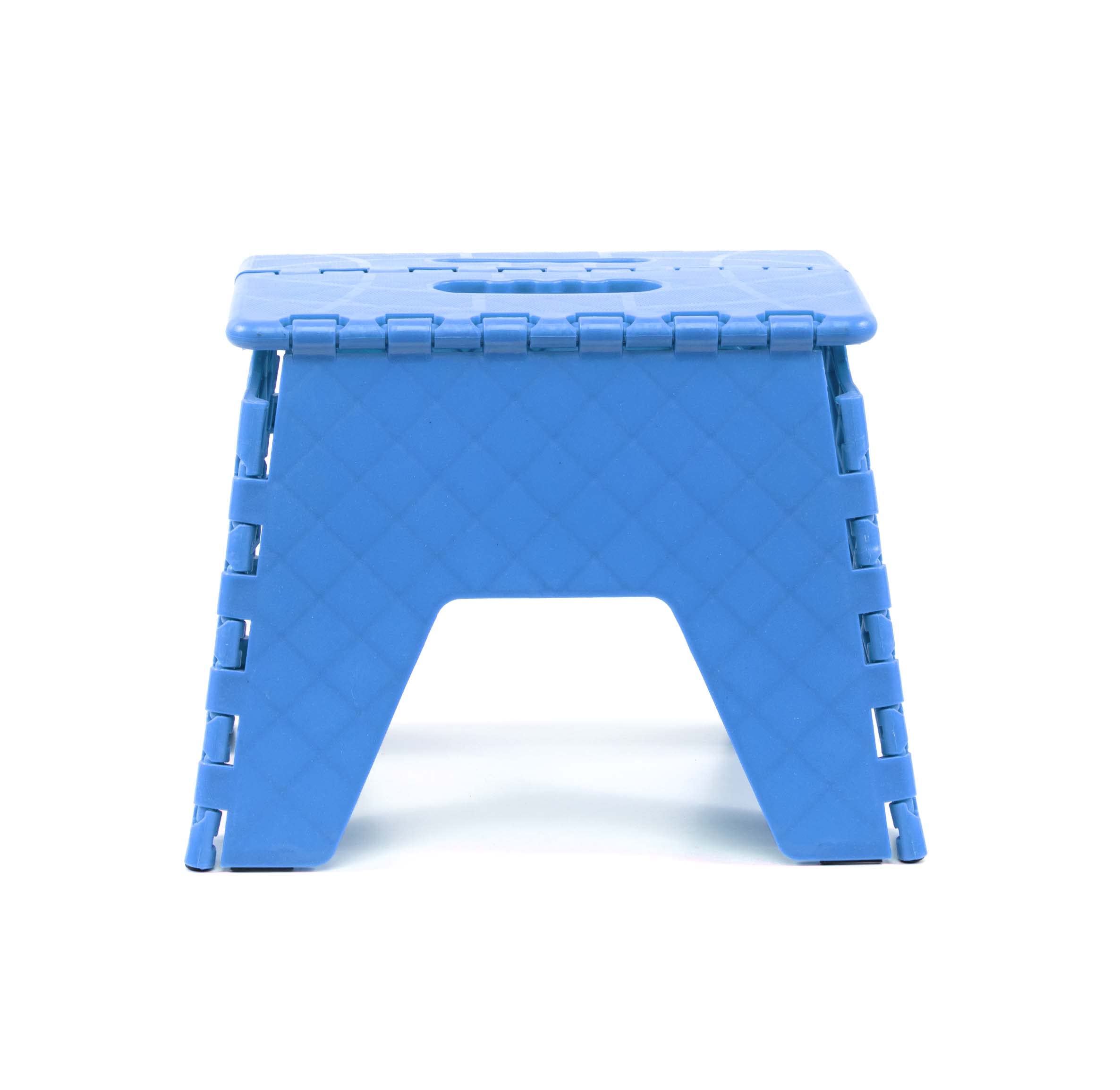 Taburete Plegable Multiusos Escalera Antideslizante Azul 21x25 cm