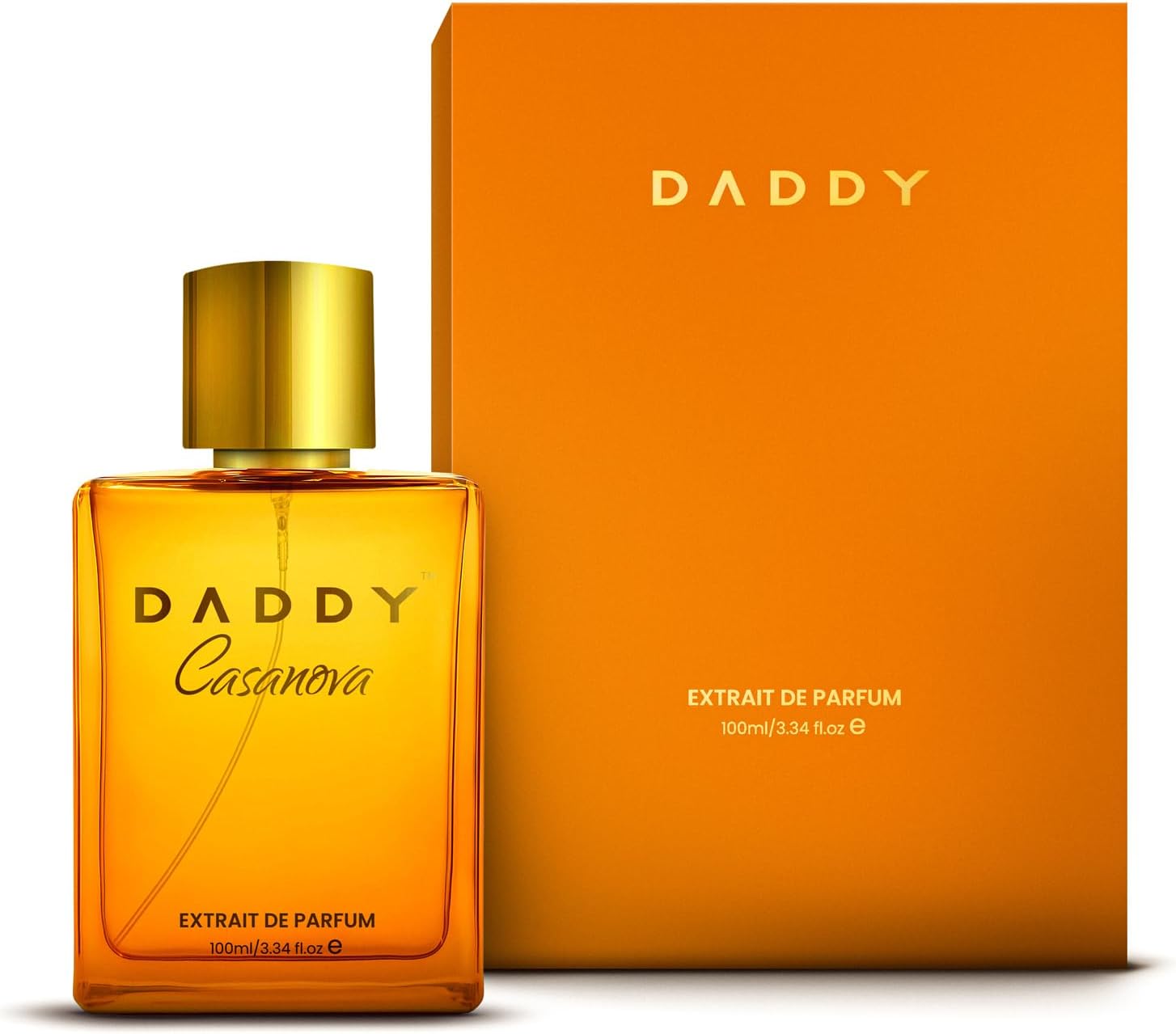 DADDY Casanova Extrait De Parfum for Men | Premium Long Lasting Perfume with Honey, Tobacco, Vanilla & Aromatic Notes | Sweet Spicy Masculine Fragrance | Up to 12+ Hours | 35% Oil Concentration | (100 ML)