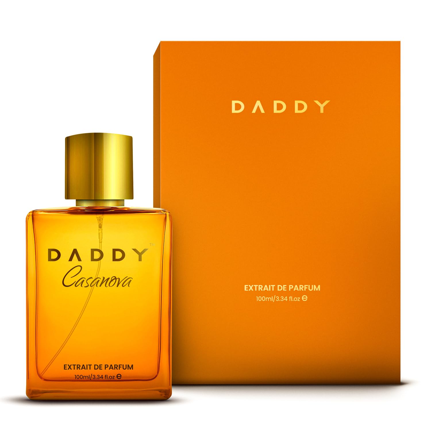 DADDY Casanova Extrait De Parfum for Men | Premium Long Lasting Perfume with Honey, Tobacco, Vanilla & Aromatic Notes | Sweet Spicy Masculine Fragrance | Up to 12+ Hours | 35% Oil Concentration | (100 ML)