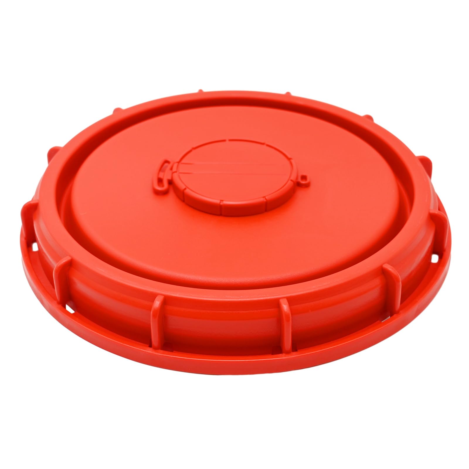 IBC Tote Lids Water Tank Caps IBC Tote Lid Cap 9.6 Inch with Vent Hole for Water Storage Tank Lid Thick Plastic with Gasket, Red