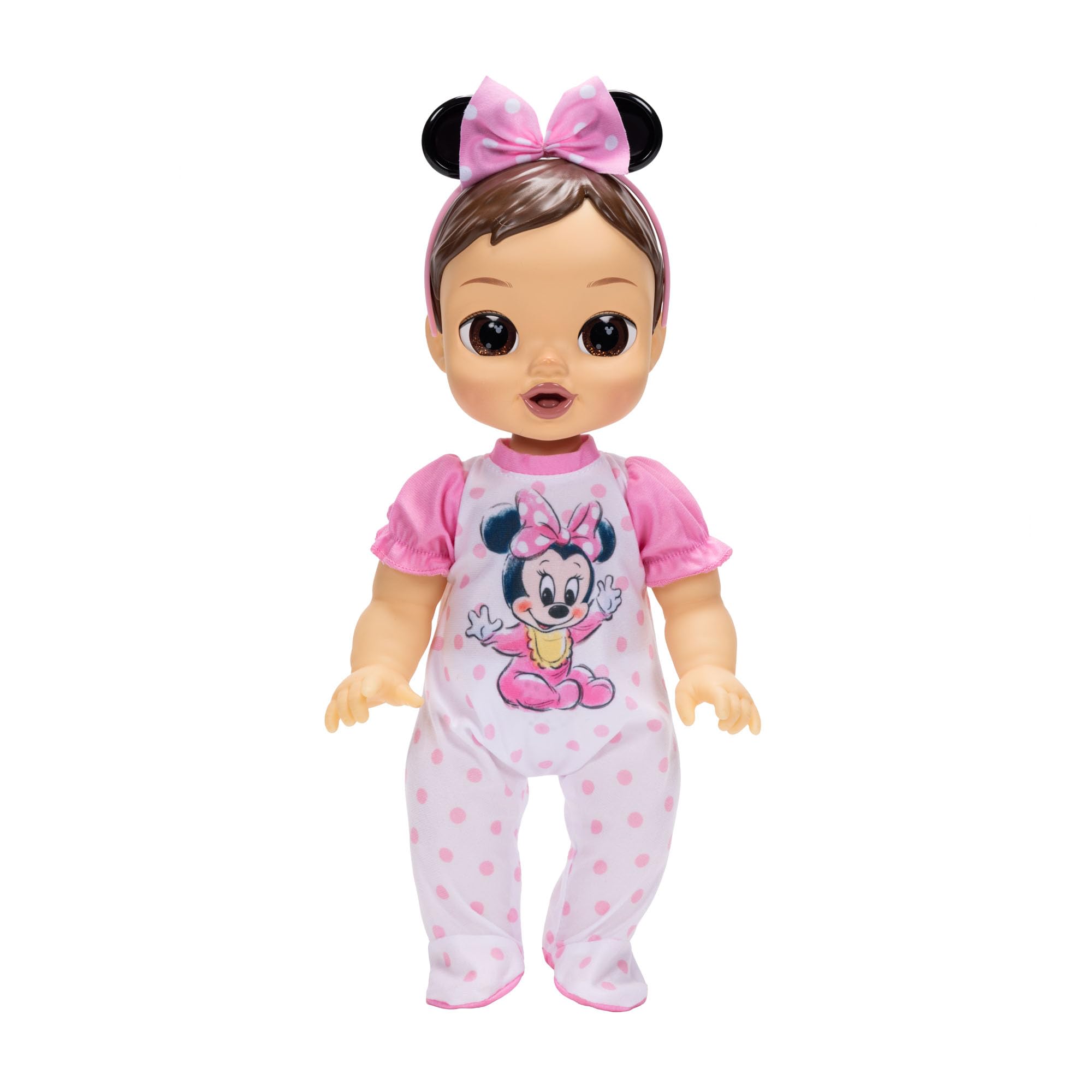 Disney Bambola interattiva deluxe Darlings Minnie Mouse 13" / 33cm | prodotto con licenza ufficiale Jakks Pacific, funzioni interattive, accessori inclusi, regalo per bambine dai 3 anni in su