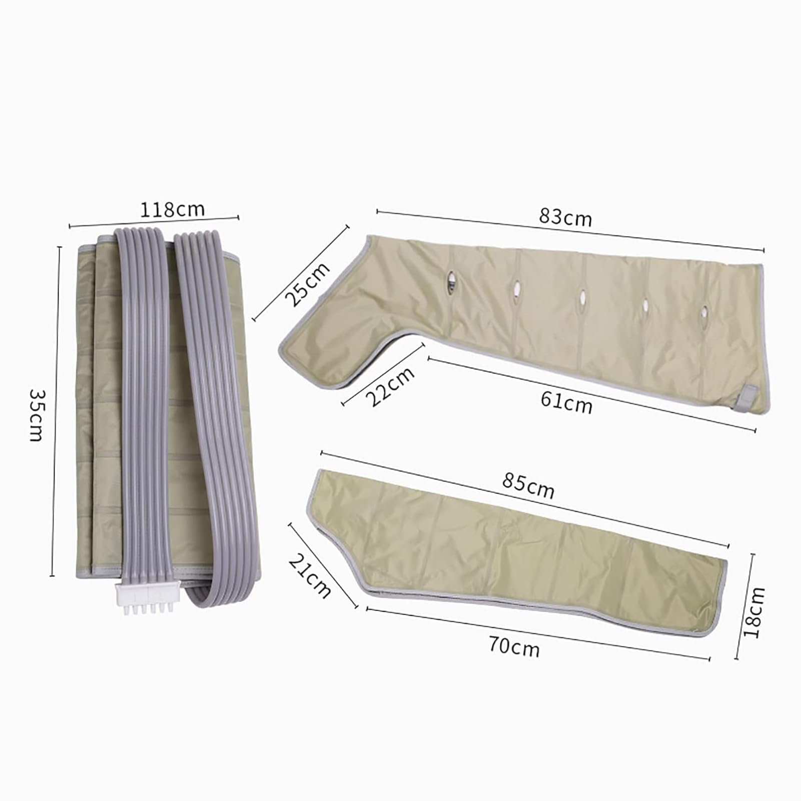 Presso Terapia Gambe Linfodrenante, Pressoterapia Linfodrenaggio Anti Cellulite,6-Camere Macchinario Pressoterapia per Casa,per Dolore E Circolazione Migliorare