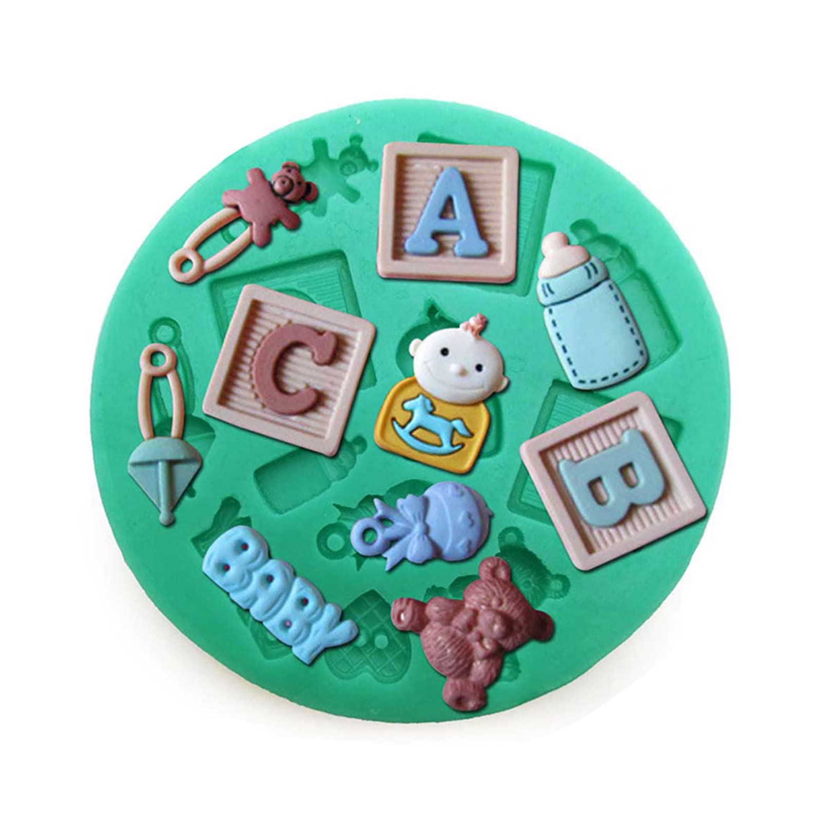 Tsophreniq Silicone Fondant Chocolate Molds Cake Resin Mold Kitchen Baking Tools for Baking Pastry Cupcake Decorating 24 Styles Silicone Chocolate Molds for Filled