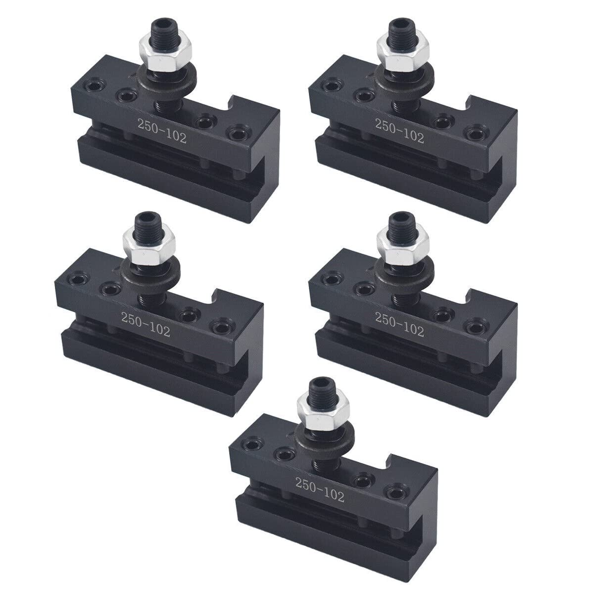 AXA 250-102 Turning and Facing Holder, Quick Change Tool Holder for Lathe Swing, 5Pcs