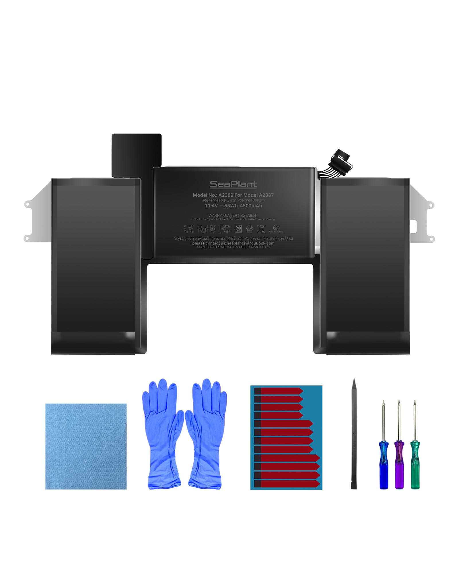 Amazon.com: SeaPlant A2337 Battery Replacement for MacBook Air 13