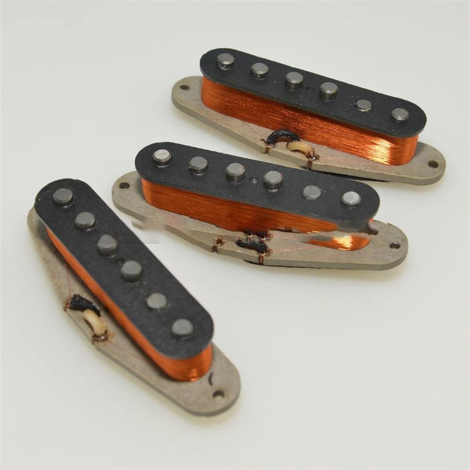 Do Przetwornika Gitary Elektrycznej ST SSS Alnico 5 Single Coil Stagger Pole Pickup(Yellow)