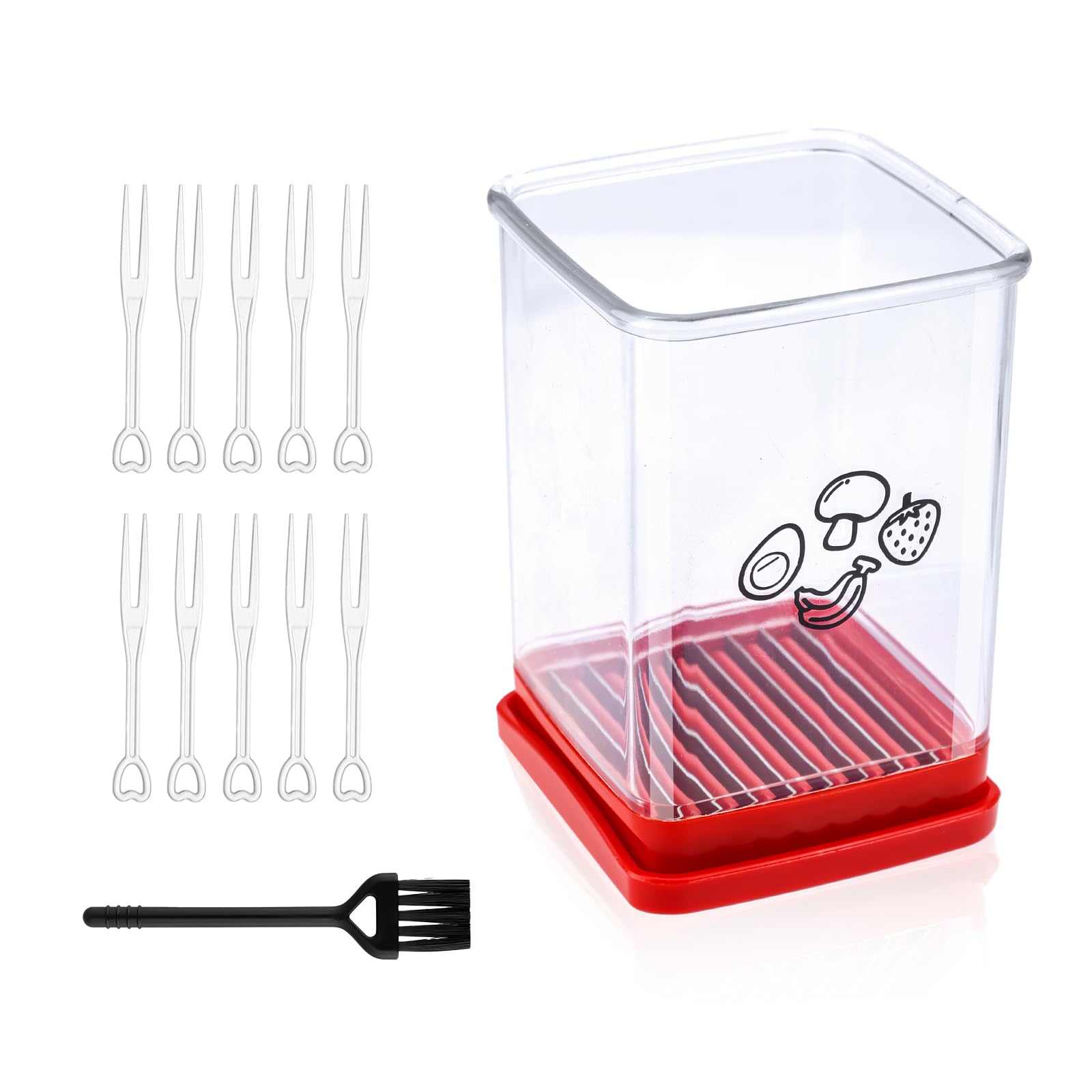 3er Set Tassenschneider - Praktische Obstschneider Für Erdbeeren, Eier & Mehr