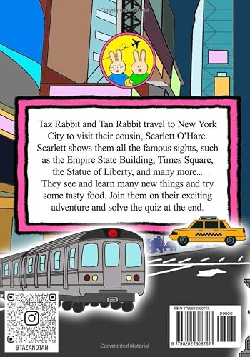 Taz and Tan go to New York City: Rabbits go on an Adventure. Visit Family. Have Fun. Travel, explore and learn new things. Knowledge and Trivia Quiz. – vue 2