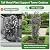 Heavy Duty 8.4 FT Garden Obelisk Trellis for Climbing Plants Outdoor, Rust-Resistant Large Metal Plant Support Tower with Bird Topper & Ground Stakes, Yard Art Decor for Roses Clematis Vines (Bronze)