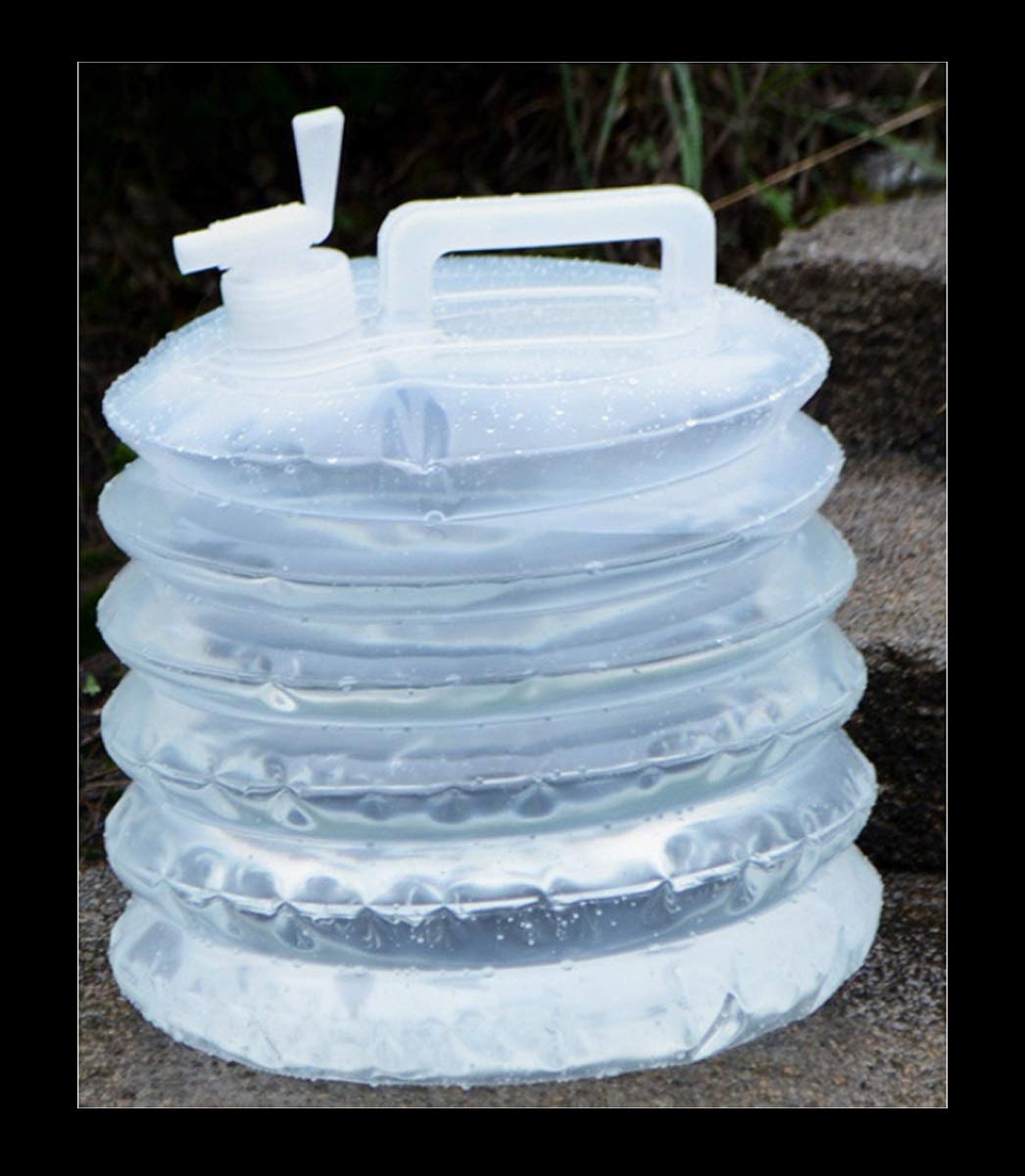 Réservoir 8l Avec Entonnoir Bidon D'eau Pliable 8L - 2 Réservoirs Avec Robinet, Pour Camping, Randonnée, Transport Facile Réservoir Eau Pliable Robinet