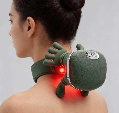 Miniatura 5 de A Neck and Back Massager with Heat Therapy Function, a Portable Rechargeable Wireless Electric Massage Pillow That can Relieve Shoulder Pain,
