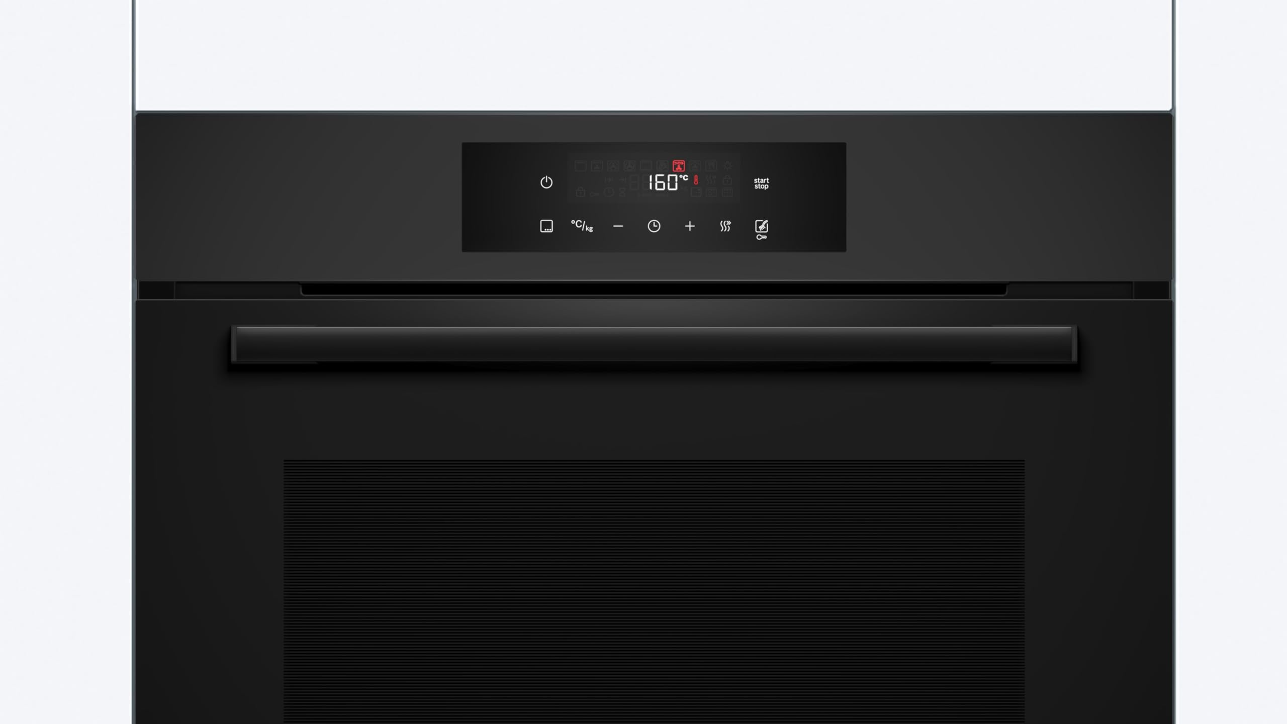 Bosch Serie 4 Einbau-Backofen 60 x 60 cm, HBA572BM3, AirFry Funktion, 10 Automatikprogramme, 3D Heißluft für gleichmäßige Ergebnisse, Pyrolytische Selbstreinigung, LED Touch Control, Matt Schwarz