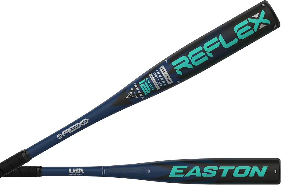 Easton | Reflex Baseball Bat | USA Baseball | -12 Drop | Big Barrel | 1 Pc. Alloy