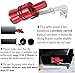 Turbo Sound Whistle Exhaust Muffler,XL Size Aluminum Alloy Universal Turbo Sound Exhaust Muffler Pipe Whistle Car Roar Maker (Red)