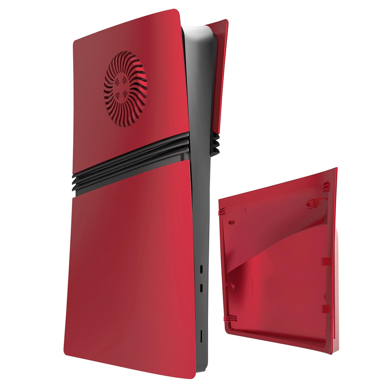 Płyta czołowa do PS5 Pro, przednia pokrywa tylna z otworem chłodzącym, pyłoszczelna obudowa zastępcza (edycja Red Disc)