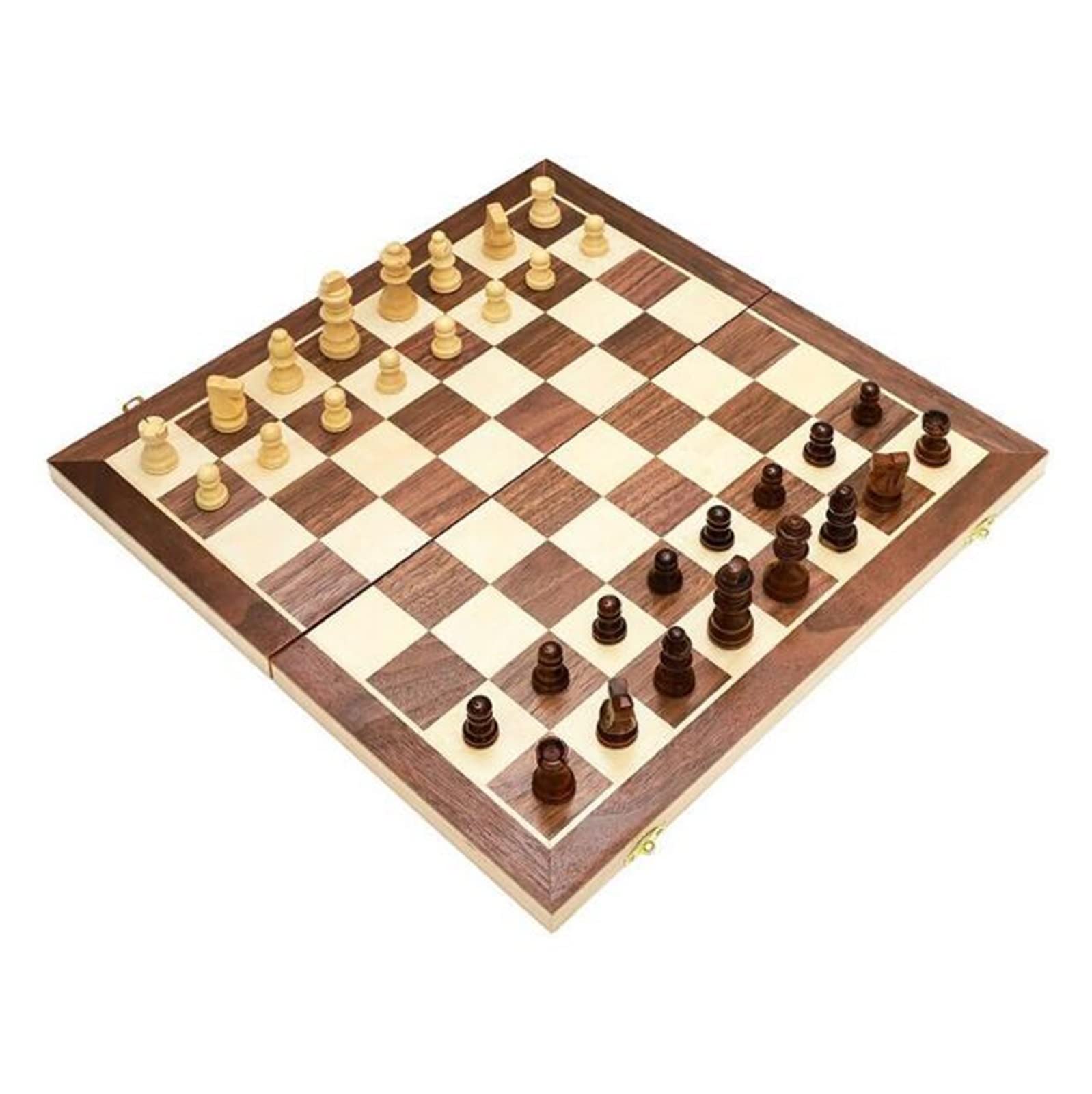 Szachy 11 "drewniane Składane Szachy, Ręcznie Robiona Przenośna Gra W Szachy Podróżne Na Turniej Dla Początkujących Chess Jeu