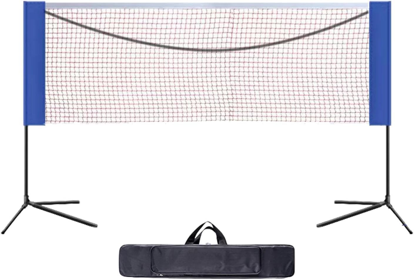 Badminton Net Set Badminton Pickleball Net Easy Installation Convenient Volleyball Net Tennis Net for Games Outdoor (Blue 3.1m)