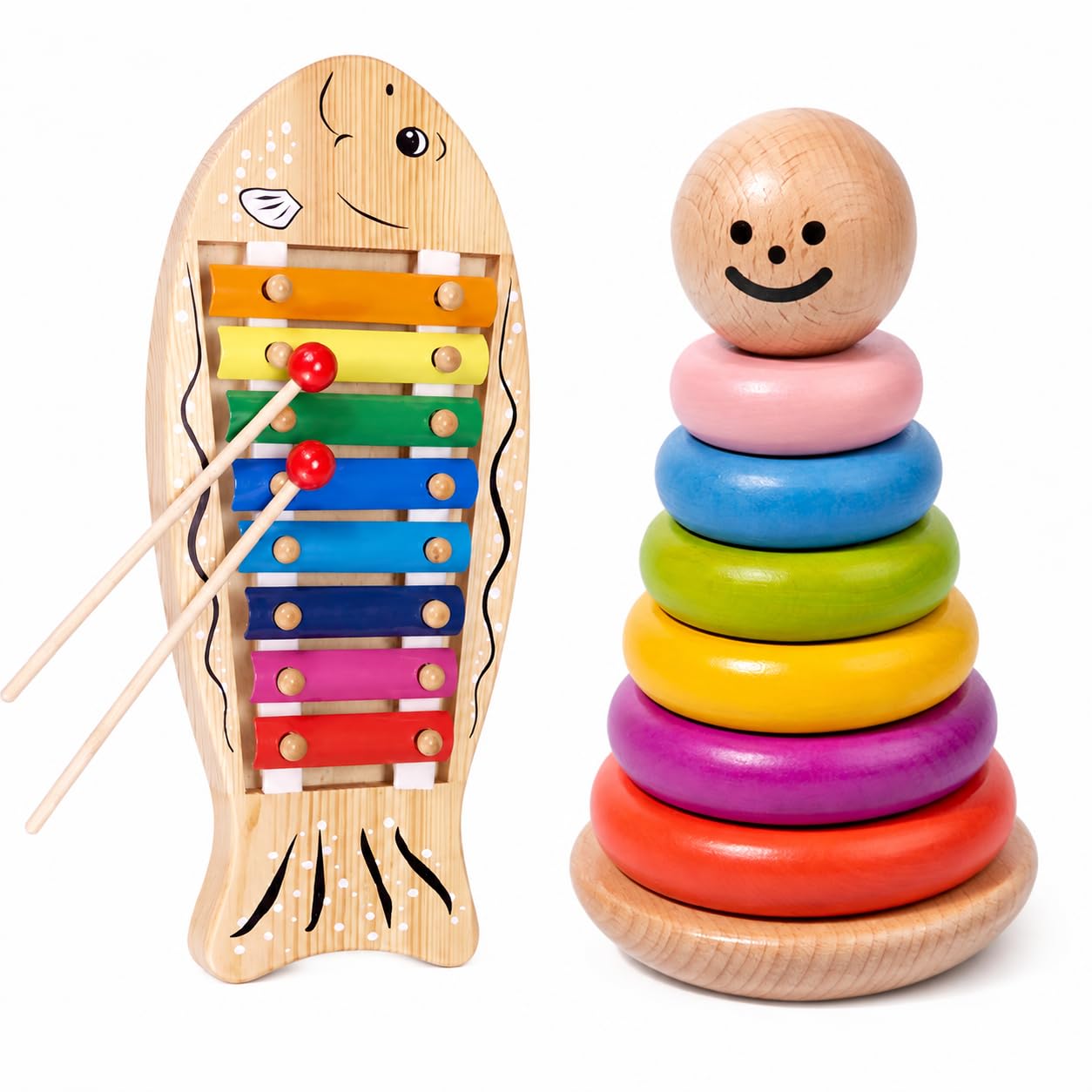 Gioco Impilabile in Legno Educativo
