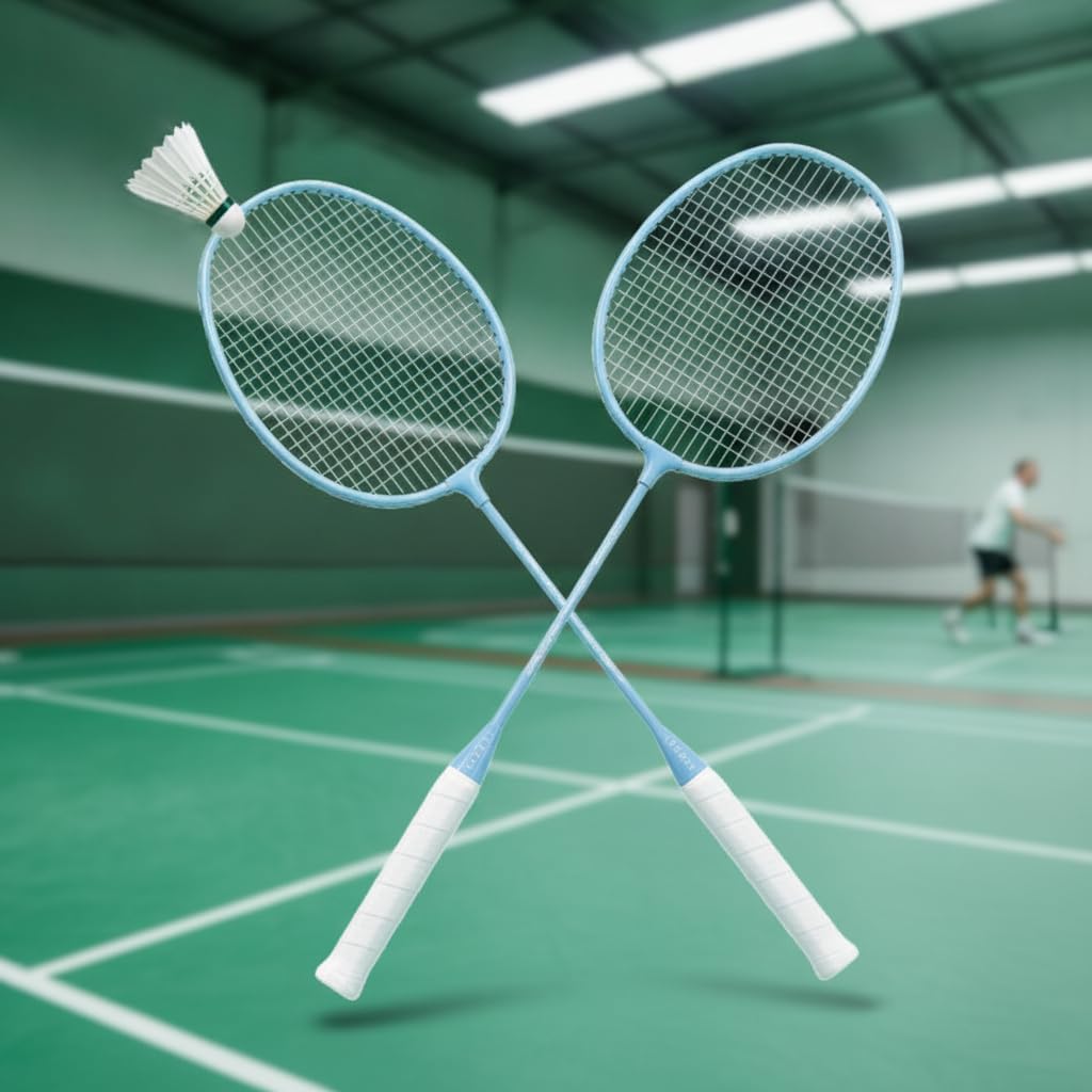 Raquette en Alliage Métallique avec Revêtement Antidérapant pour Jeux Loisir et Séances Renforcement Musculaire Adaptée aux Utilisateurs Débutants