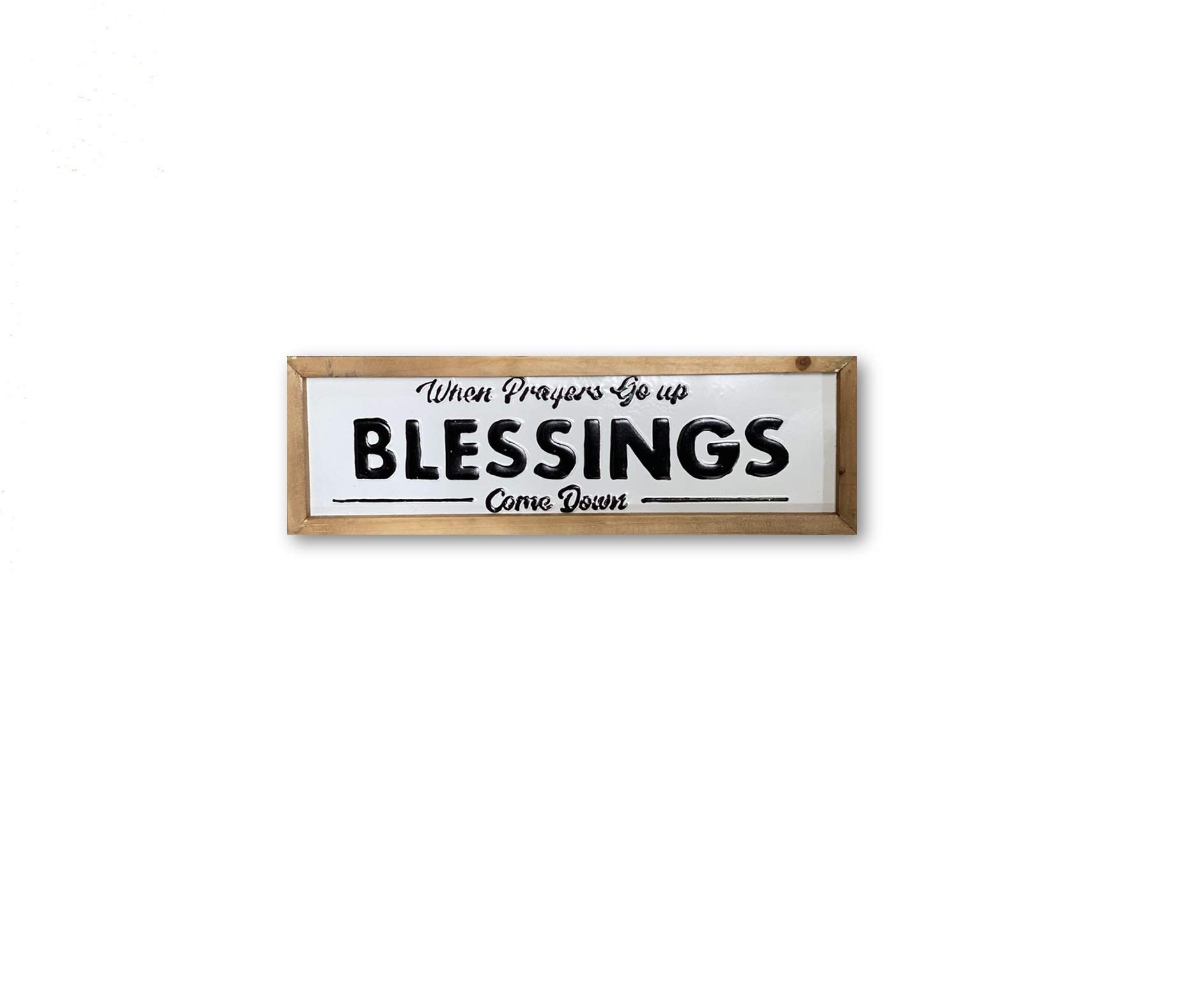 THE NIFTY NOOK Prayers and Blessings Decorative Metal Sign - Inspirational, Religious, Prayer, Gift, Home Decor (Blessings Sign)
