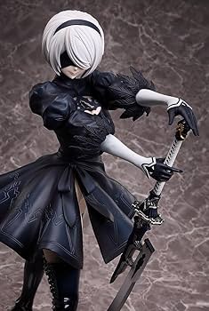 ニーアオートマタ　2B　戦闘服　黒　PVC製フィギュア　27cm ニーア オートマタ』2Bが描き下ろしイラストをもとにフィギュア