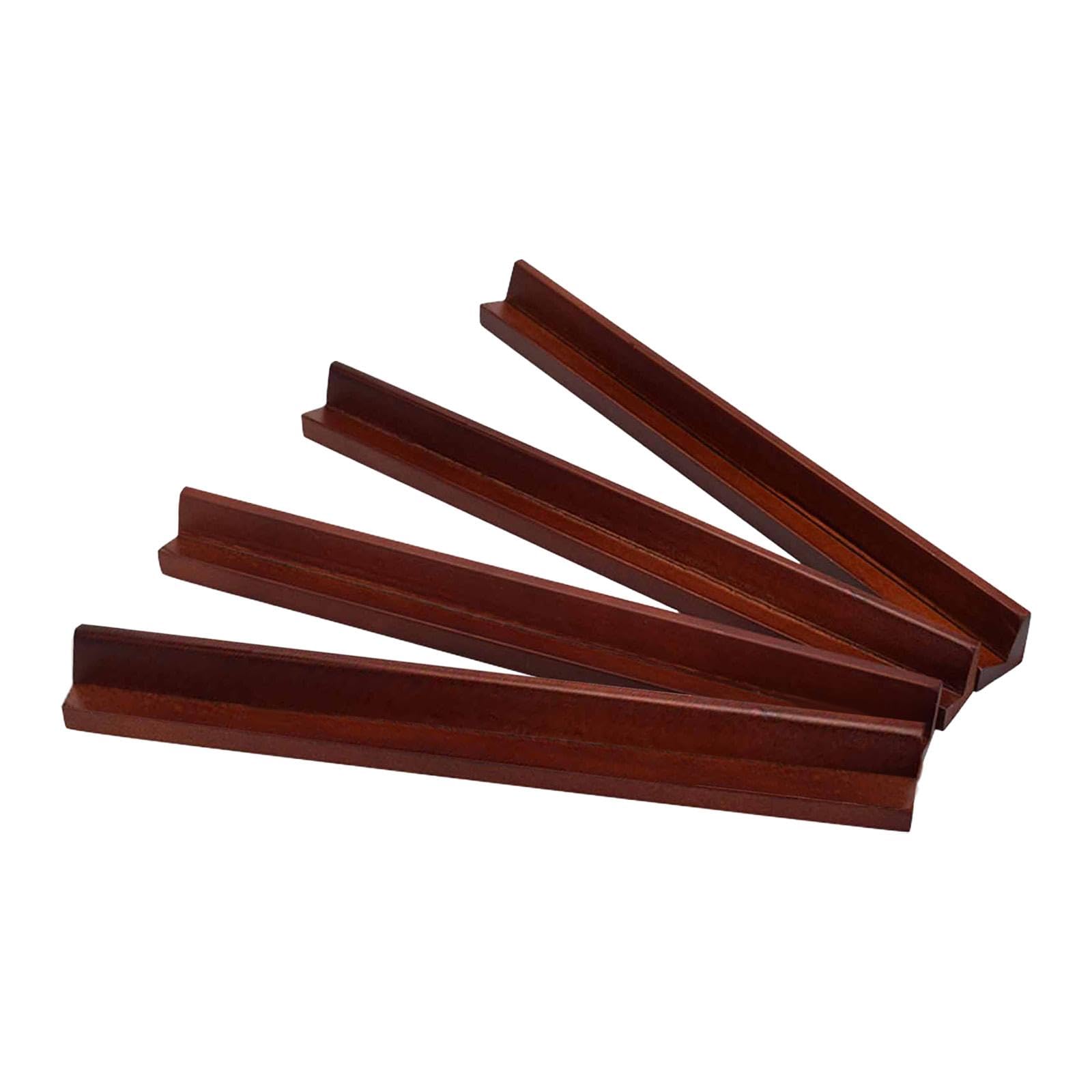 4Pcs Wooden Mahjong Tiles Racks Mahjong Tool for Holiday Home 230x20mm-Toys & Hobbies - Games - Other Games-image-30
