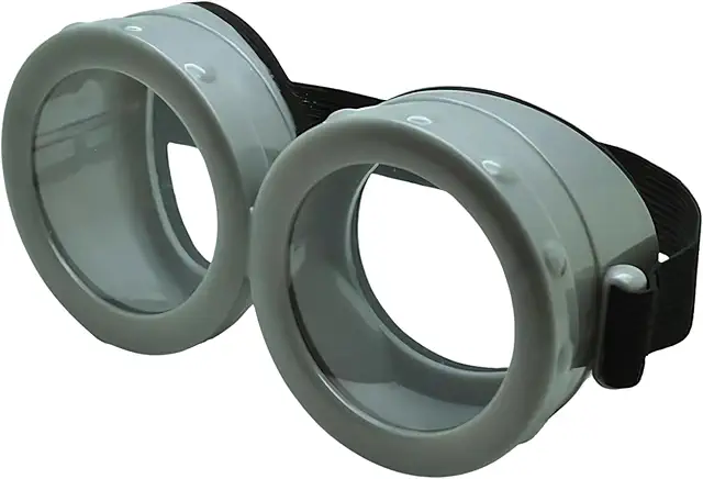 Gelbe Minion Briller Cartoon-Figur mit Brillenaugen für Halloween & Karneval