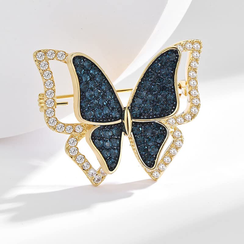 Image of Animal Brooch for Women Rhinestone Brooch Pin 18k Gold Plated Animal Lapel Pin Fashion Jewelry Gift for Mom Wife
