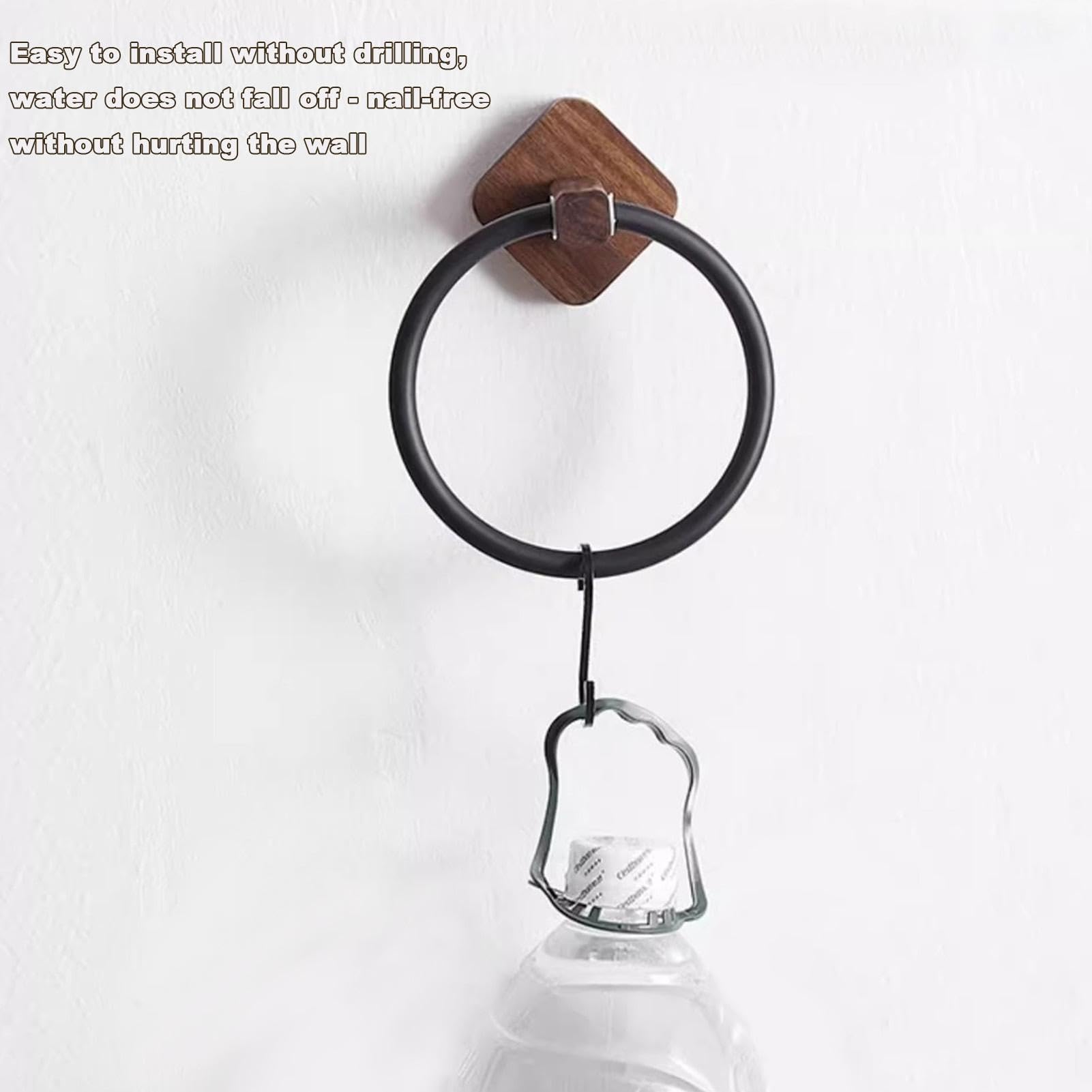 Juego de mandril ajustable para anillos y collares, ajustador de tamaño de anillo sin perforación, herramienta de medición de mandril de anillo para hacer joyas, calibre circular montado en la pared.