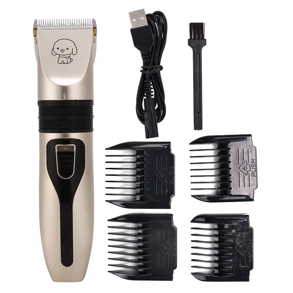 Clievi per Cani per Toelettatura, USB Ricaricabile Ricaricale Pet Pet Capelli Rasoi Cani Trummer Kit di Toelettatura Strumenti la Piccoli e Grandi Animali (Standard)