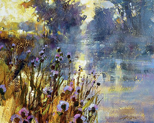 Art Group The Chris Forsey Riverside Sunrise Canvas Print, Cotton, Multi-Colour, 1.8 x 40 x 50 cm