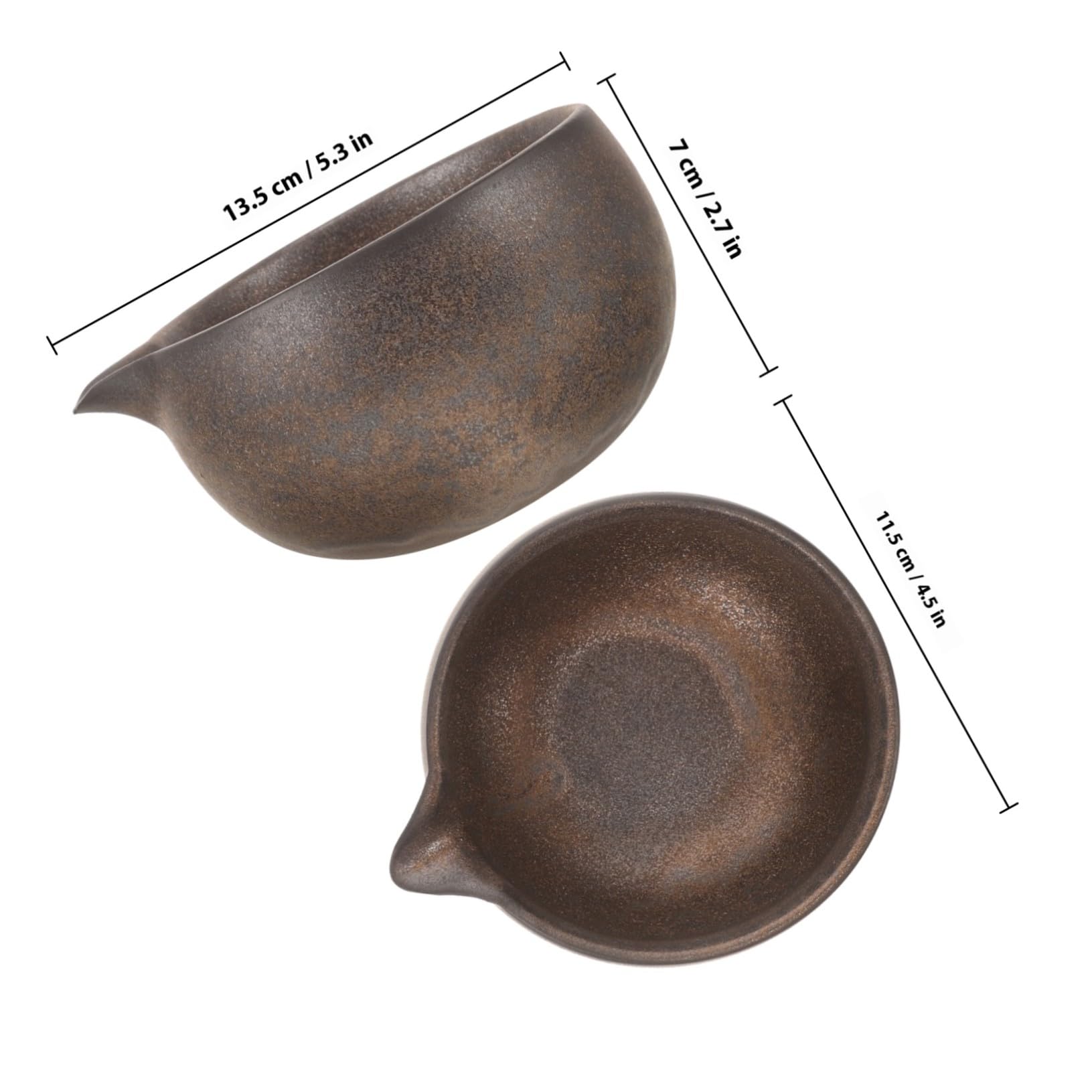 Hohopeti Ciotola Beccuccio Nera Matcha Ceramica con Giapponese | Cerimonia del Tè, Uso Domestico, Stile Tradizionale Giapponese, Bevanda Matcha