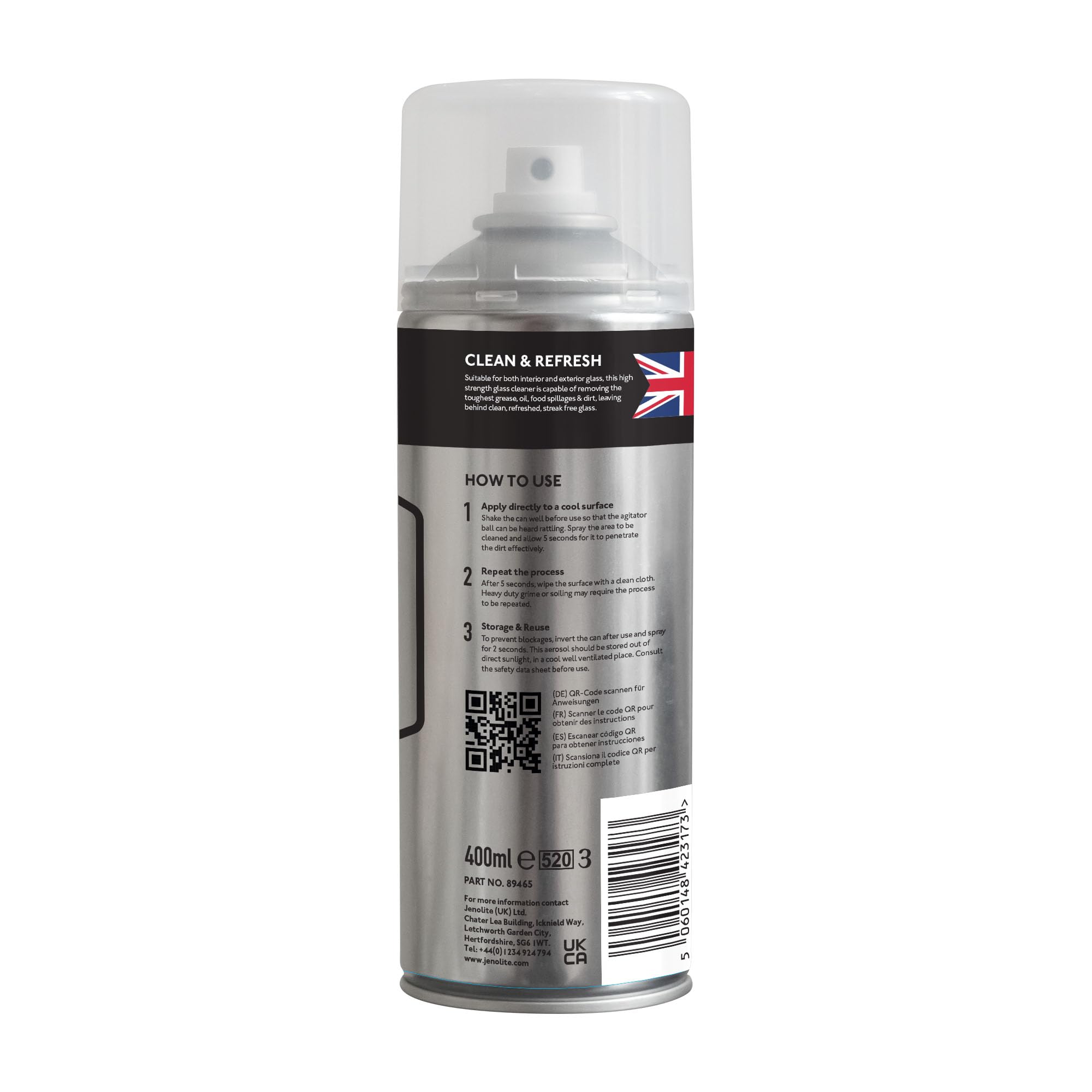 JENOLITE Detergente per vetri stufa | 3 x 400 ml | Rimuove fuliggine, cenere, carbonio, grasso e catrame | Ideale per bruciatori a legna/stufa/piani cottura..