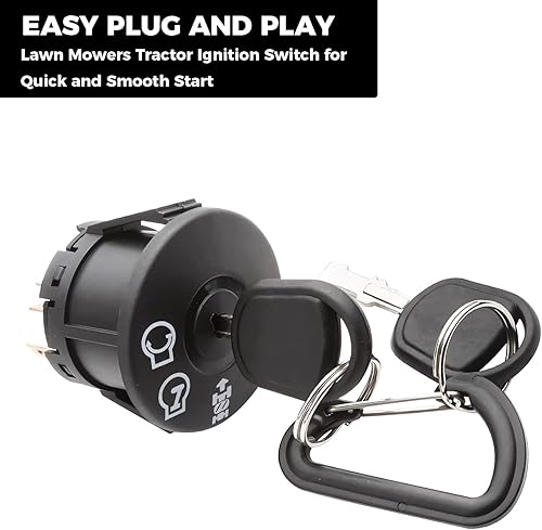 Miniatura 2 de Interruptor de encendido de tractor para cortacésped con 4 posiciones y 7 terminales compatible con AYP, Husqvarna, Craftsman, MPN, Delta, Poulan,