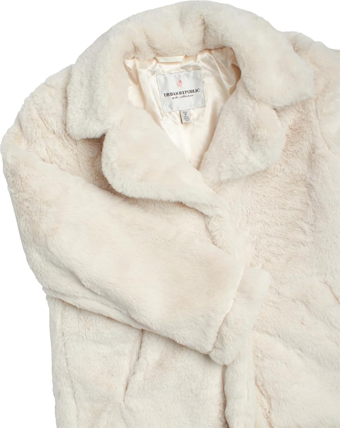 URBAN REPUBLIC Girls Jacket - Warm Long Length Plush Ultra Soft Faux Fur Jacket Teddy Coat for Girls (Sizes 7-16) - Image 4
