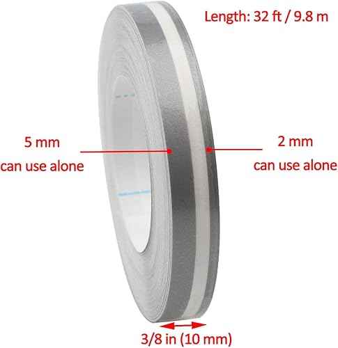 Miniatura 8 de Cinta de rayas para automóvil, calcomanías de vinilo para bricolaje, calcomanías brillantes para motocicleta, puerta de casa, instrumento musical de