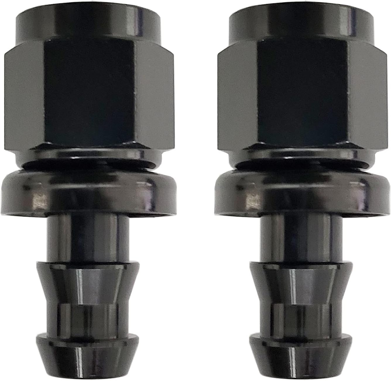 2 Pcs 6AN Straight Push-On Fuel Hose Fitting Set