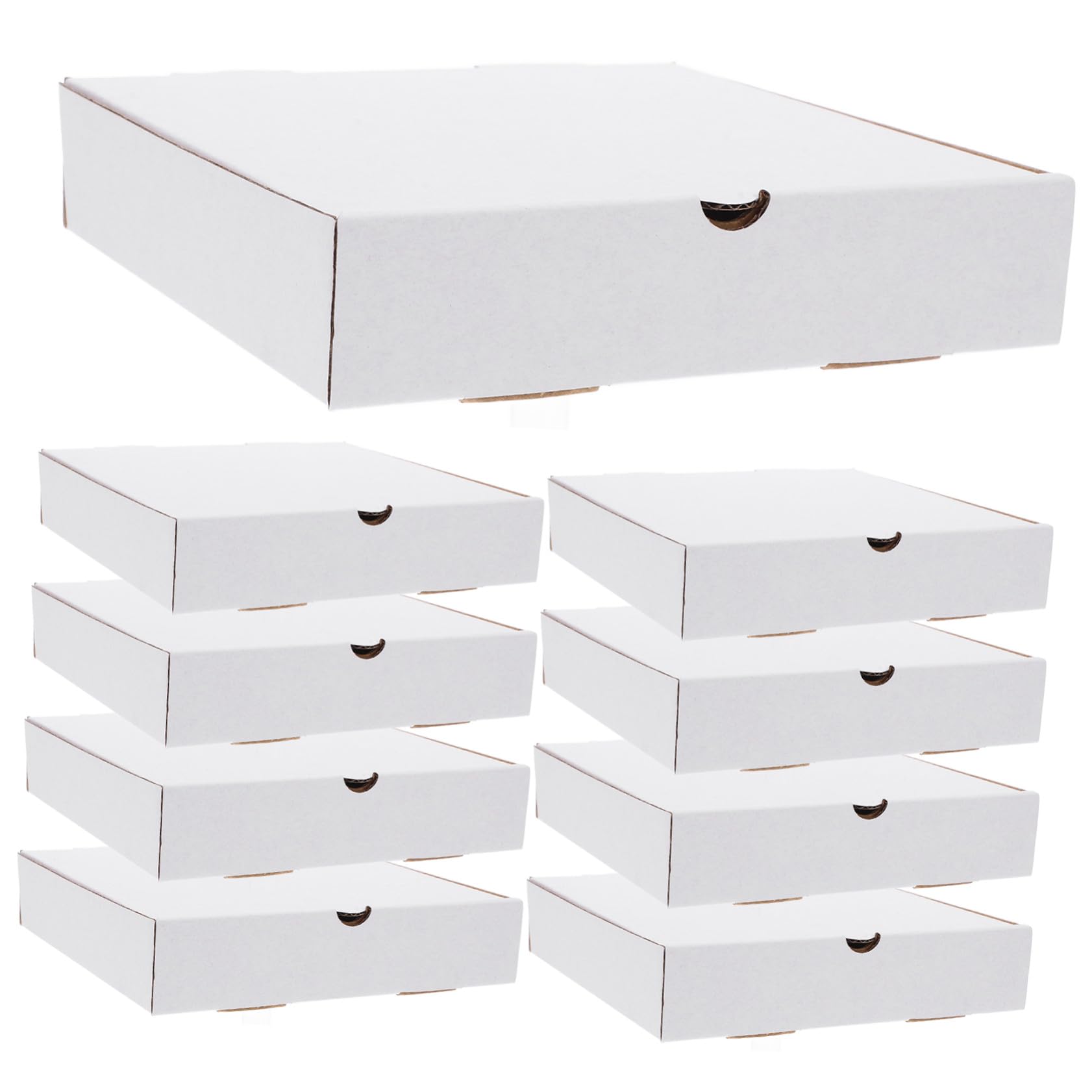 30 Cajas de Cartón Kraft para Pizza de 6 Pulgadas, Reciclables y Resistentes para Envío y Almacenamiento de Alimentos