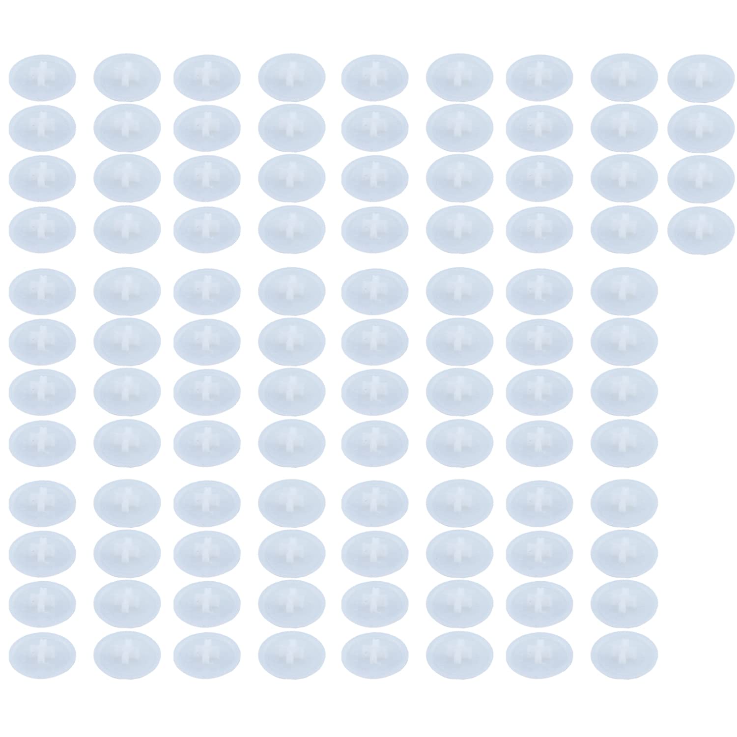 TAODAN 100pcs Screw Cap Covers 3 in 1 Waterproof Plastic Screw for Phillips Screws Head, Cabinet, Decoration Tapping Screw Cover