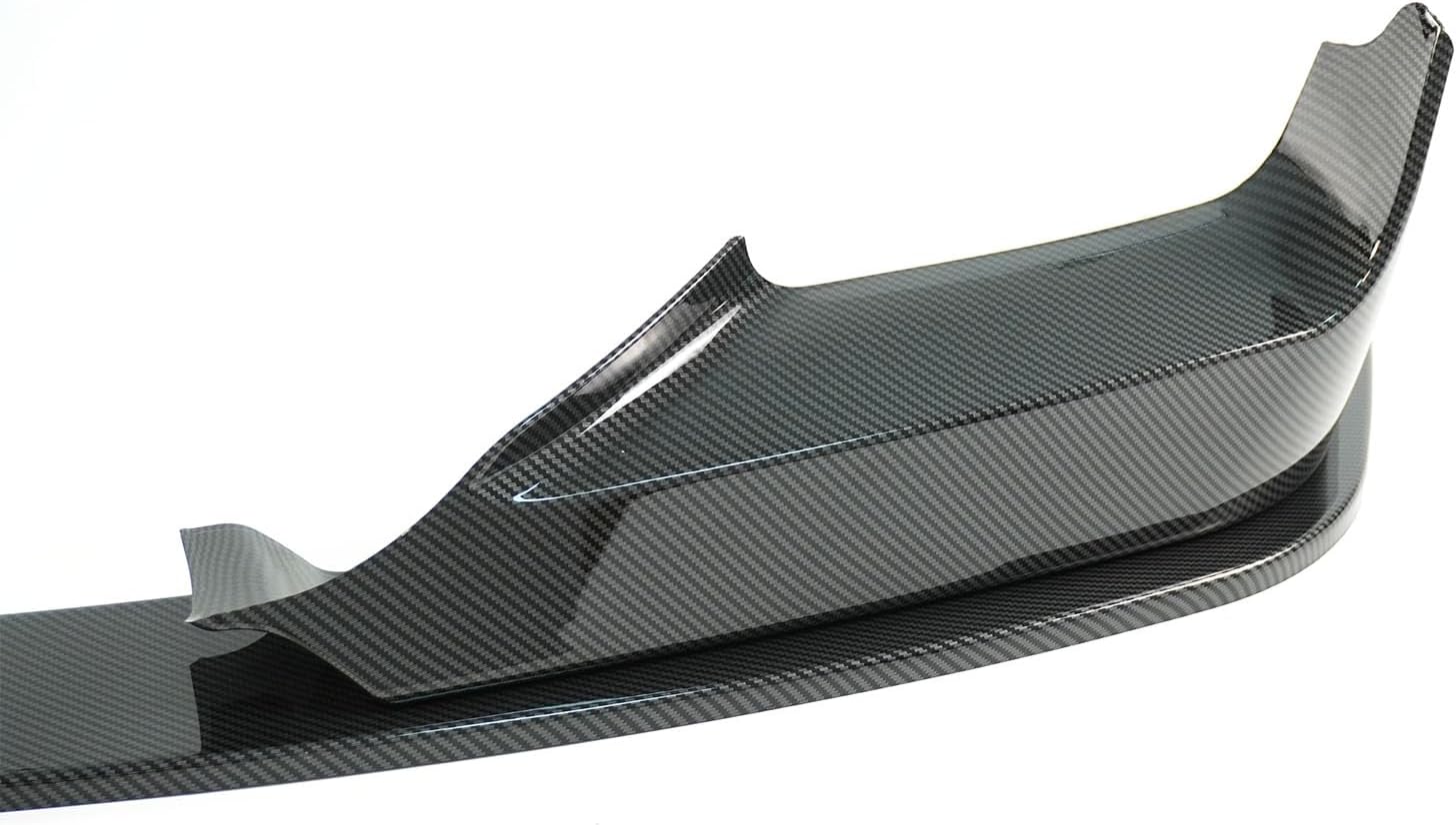 4 Pieces Front Lip Splitter for BMW F06 F12 F13 640i 650i M-Sport 2012-2018 Add-0n Front Bumper Spoiler ABS Plastic M Peformance Style (Carbon Fiber Paint)