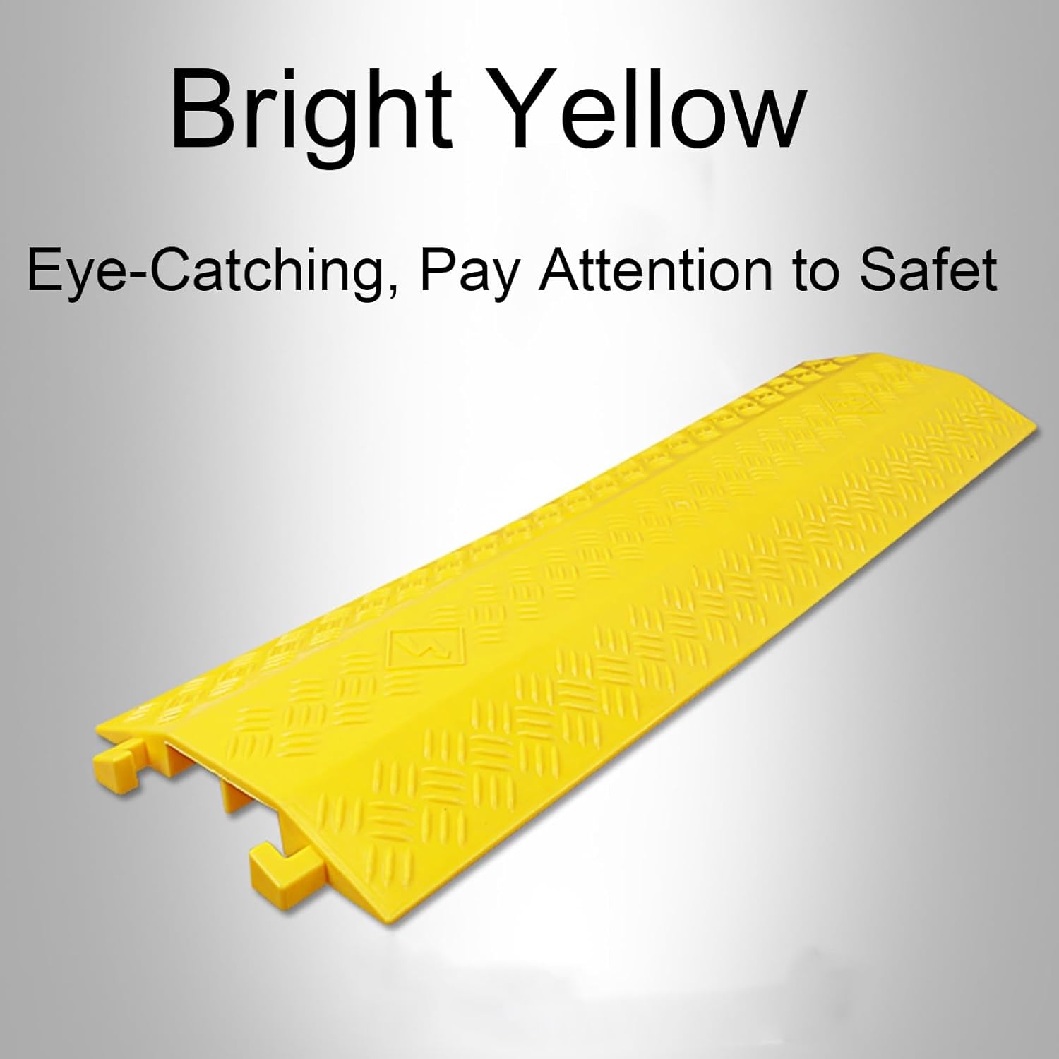 ケーブルプロテクターランプ、2チャンネルゴム製スピードバンプ、住宅地、個人ガレージ、庭園用の床ケーブルカバー