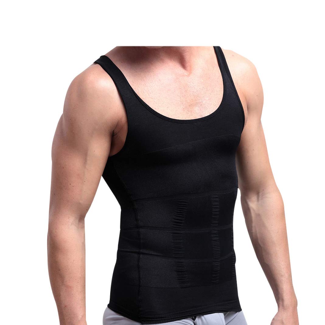 mężczyźni slim body shaper koszule tłuszcz z brzucha bielizna do kulturystyki kamizelka gorset kompresyjny wyszczuplający urządzenie do modelowania sylwetki