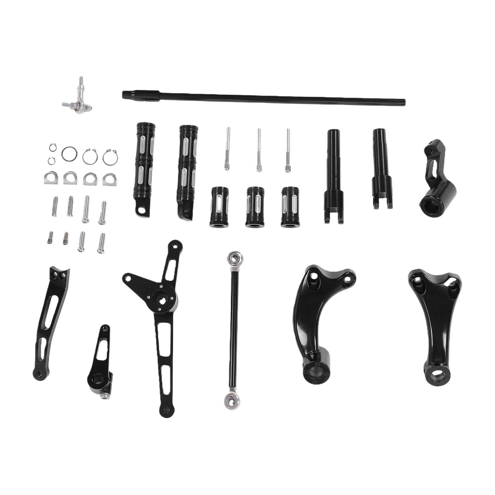 Cocoarm Zestaw Podpórek do Stóp do Kontroli Przednich Motocykli dla (BLACK)