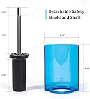 Vista 5 de XCMAN Kit de cepillos de esquí Roto cepillo mango eje con los 3 cepillos: nailon, caballo, latón/corcho