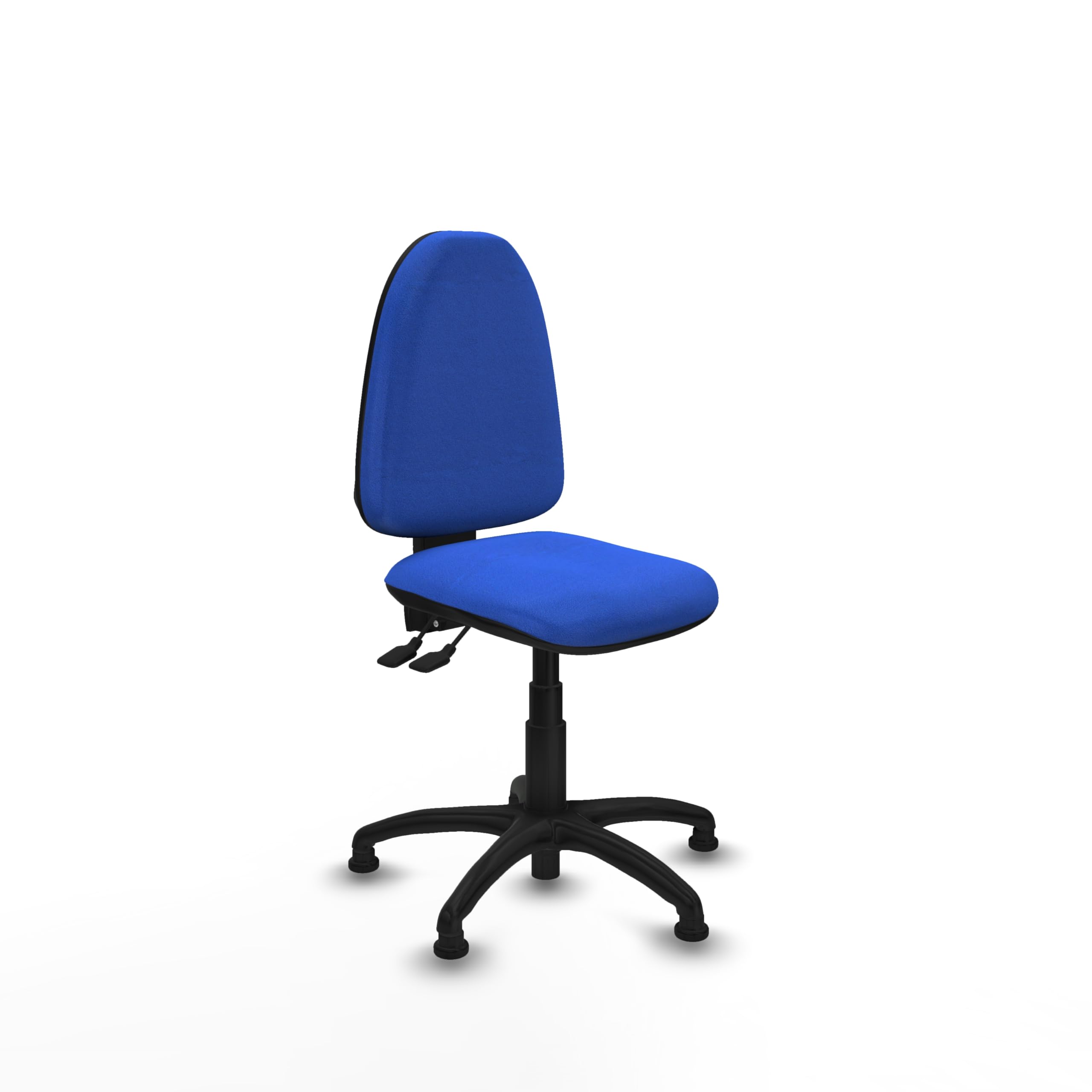 Piqueras y Crespo - Silla sin Ruedas Escritorio Aýna sin Brazos. Equipado con Asincro y Espuma de Corte. Azul