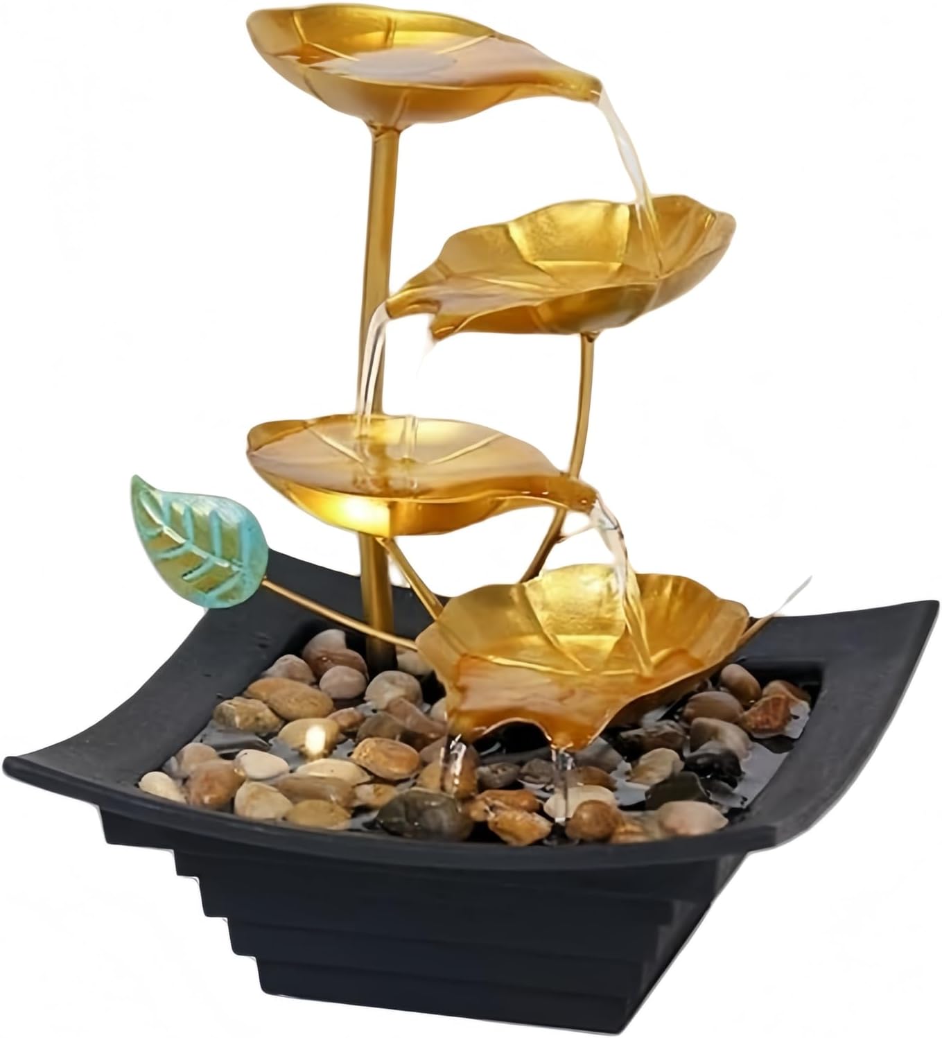 Tabletop Water Fountain Indoor - Water Fountain Decor for Meditation, Relaxation for Yoga, Study, Tea, Living Room, Office, Beauty Club Decor